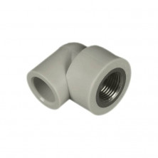 Угольник PP-R комбинированный серый ВР Дн 20х1/2" VALFEX 10125020Г