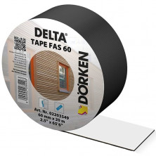 Лента односторонняя Delta Tape Fas 60 для проклейки нахлёстов фасадных мембран 20 м х 60 мм  