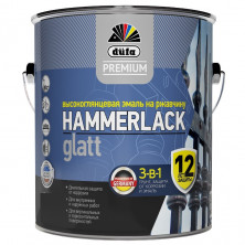 Эмаль по ржавчине Dufa Premium Hammerlack 3 в 1 гладкая База 1 0,75 л