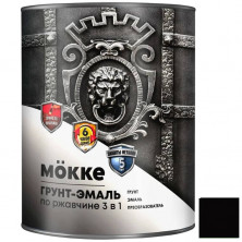 Грунт-эмаль алкидно-уретановая Mokke 10212 3 в 1 черная 5 кг