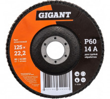 Круг лепестковый Gigant G-11036 P60 125x22,2 мм