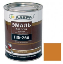 Эмаль для пола Лакра ПФ-266 золотисто-коричневая 1 кг