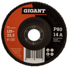 Круг лепестковый Gigant G-11037 P80 125x22,2 мм
