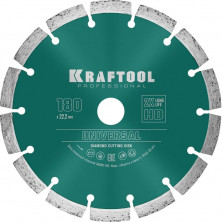 Диск алмазный Kraftool Universal 36680-180 отрезной сегментный по железобетону и высокопрочному бетону 180 мм