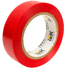 Изолента ПВХ IEK UIZ-13-10-10M-K04 красная 15 мм  10 м  