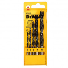 Набор сверл по дереву Dewalt DT4535-QZ 4-10 мм 5 шт