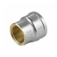 Муфта латунь никель переходная Ду 32х20 (1 1/4"х3/4") ВР/ВР 9019 ГОСТ 32585-2013 Aquasfera 9019-05