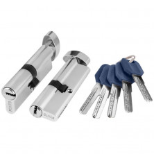 Механизм цилиндровый Punto Z4002Knob100 CP 36183 хром с вертушкой 50+10+40