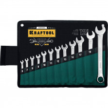 Набор комбинированных гаечных ключей Kraftool 27079-H12 6-22 мм 12 штук