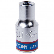Головка торцевая King Tony 237506M 1/4 дюйма E6 24 мм