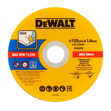 Диск отрезной высокопроизводительный Dewalt DT20598-QZ 125x1 мм 50 шт