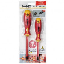 Набор крестовых диэлектрических отверток Felo Ergonic 2 шт.