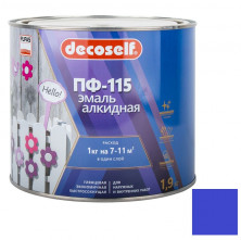 Эмаль Pufas Decoself  ПФ-115 синяя 1,9 кг/1,4 л