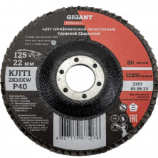 Круг лепестковый Gigant Professional GNT-P40 125х22,2 мм