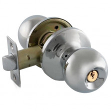 Ручка защелка Palladium 609 CP ET с ключом и фиксатором хром  