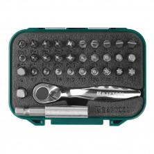 Набор бит Kraftool Expert 26157-H33 с мини-трещоткой 33 шт