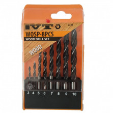 Набор свёрл по дереву IVT Wosp-8pcs 8 шт