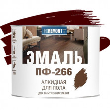Эмаль для пола Proremontt ПФ-266 красно-коричневая 1,9 кг