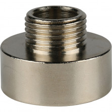 Переходник Stout SFT-0008-000112 1х1/2 дюйма никелированный с внутренней и наружной резьбой