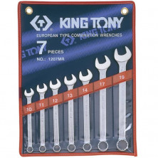 Набор комбинированных ключей King Tony 1207MR 10-19 мм 7 предметов