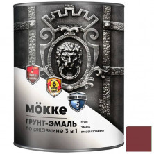 Грунт-эмаль алкидно-уретановая Mokke 8937 3 в 1 красно-коричневая 1,9 кг
