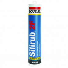 Герметик силиконовый нейтральный Soudal Silirub 2 F 157057 бесцветный 300 мл  