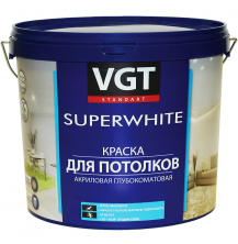 Краска для потолков VGT ВД-АК-2180 супербелая 15 кг