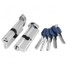 Цилиндровый механизм с вертушкой Punto Z402/80 мм 35+10+35 CP хром 5 кл.