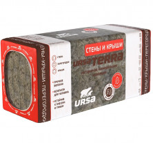 Теплоизоляция Ursa Terra 36 PN Стены и Крыши 1250х610х100 мм 5 плит  