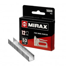 Скобы для степлера Mirax 3153-12 тип 53 12 мм 1000 штук