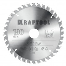 Диск пильный по дереву Kraftool Optima  36951-190-30 36Т 190х30 мм