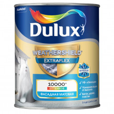 Краска фасадная Dulux Weathershield Extraflex матовая база BW 1 л