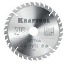 Диск пильный по дереву Kraftool Optima 36951-200-30 36Т 200х30 мм