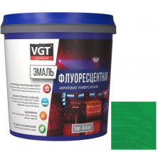 Эмаль универсальная флуоресцентная VGT зеленая 1 кг