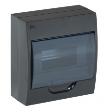 Бокс пластиковый IEK Krepta ЩРН-П-8 IP41 MKP12-N-08-41-K02 черный