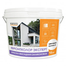 Краска фасадная силиконовая Perfekta Фронтколор Эксперт цветовая группа 4 15 кг