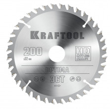 Диск пильный по дереву Kraftool Optima 36951-200-32 36Т 200х32 мм