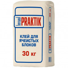 Клей для ячеистых блоков Bergauf Praktik 30 кг
