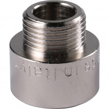 Переходник Stout SFT-0008-001238 1/2х3/8 дюйма никелированный с внутренней и наружной резьбой