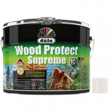 Пропитка для древесины Dufa Wood Protect Supreme белая 9 л