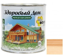 Средство для защиты древесины Здоровый дом бесцветное 0,8 л