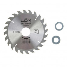 Диск пильный по дереву LOM 1857935 150 х 30 мм 24 зуба
