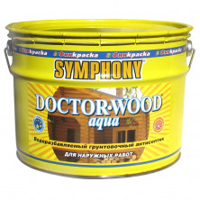 Антисептик грунтовочный Symphony Doctor-wood Aqua 9 л