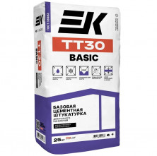 Штукатурка цементная базовая ЕК TT-30 Basic 25 кг