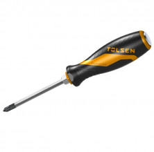 Отвертка крестовая Tolsen Gripro TT20125 силовая Phillips №2 150 мм