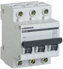 Автоматический выключатель IEK 3 полюса Generica ВА47-29 32А