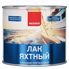 Лак яхтный алкидно-уретановый Neomid полуматовый 9 л