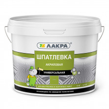 Шпатлевка акриловая универсальная Лакра для внутренних и наружных работ 1,5 кг