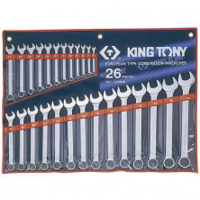 Набор комбинированных ключей King Tony 1226MR 6-32 мм 26 предметов