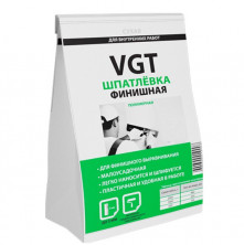 Шпатлевка полимерная финишная VGT для внутренних работ сухая 0,5 кг
